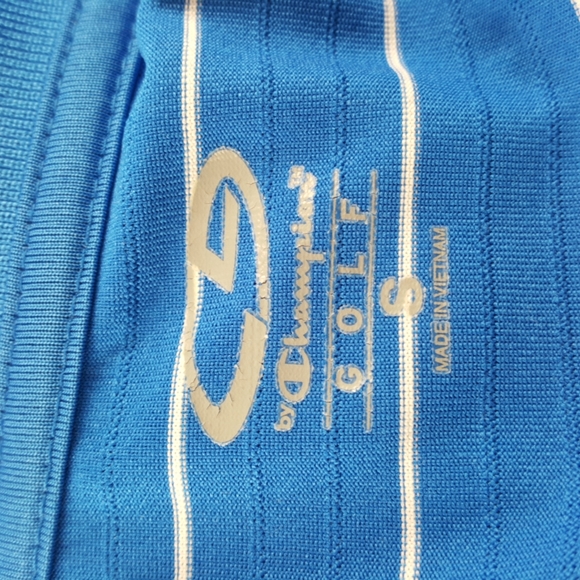 CHAMPION GOLF Blue Stripe Unisex Polo Golf Shirt (Men's - S, Women's - M) - Picture 10 of 12